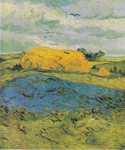 Vincent Van Gogh Barn on a rainy day